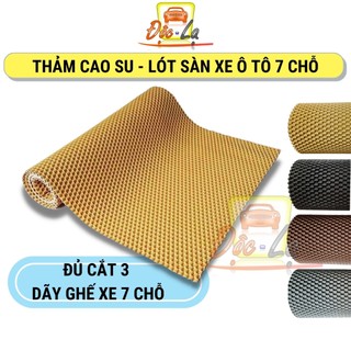 Thảm lót sàn xe ô tô 7 chỗ cao cấp không mùi hôi, vân 3D chống trơn trượt,, siêu bền