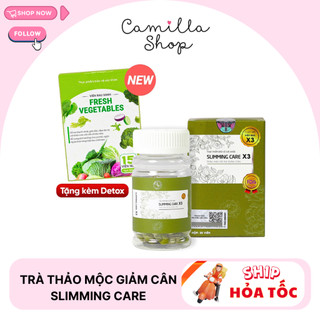 Trà thảo mộc giảm cân Slimming care x3 giúp đào thải mỡ thừa giảm cân an toàn nhanh chóng
