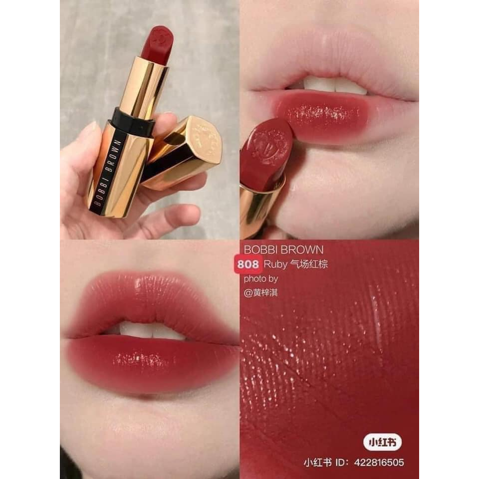 Son Bobbi Brown Luxe Lipstick 808 ruby