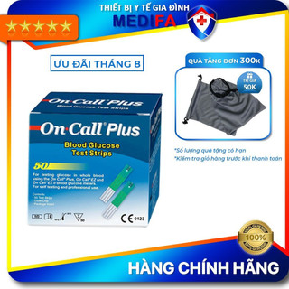 Que Thử Tiểu Đường On Call Plus Chính Hãng ACON (25 Que/Lọ) Kèm 50 Kim Chích Máu