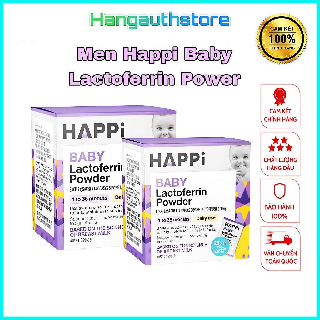 Men Happi Baby Lactoferrin Power Úc - 28g - <3Y