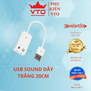 Usb Sound Có Dây 7.1 ( Cáp Chuyển Đổi Từ USB ra âm thanh cổng 3.5)- Full Box