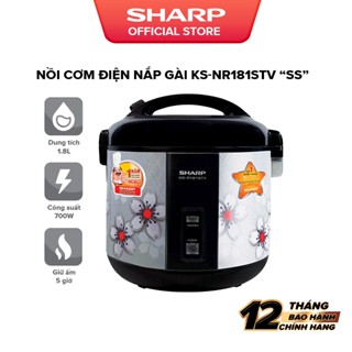 Nồi cơm điện nắp gài Sharp KS-NR181STV "SS" - Bảo hành chính hãng 12 Tháng