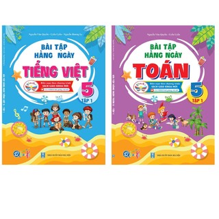 Sách - Combo Bài Tập Hằng Ngày Toán Và Tiếng Việt Lớp 5 - Tập 1 - Cánh Diều (Bộ 2 Cuốn)