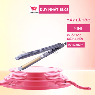 Máy làm tóc mini có chỉnh nhiệt 838 chất liệu cao cấp sơn tĩnh an toàn - máy kẹp tóc tạo kiểu ép duỗi uốn là dễ dàng