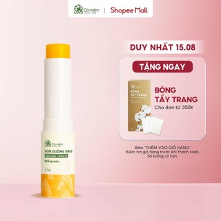 Son Dưỡng Môi Gạo Cỏ Mềm Chống Thâm Môi Dưỡng Không Màu An Toàn Cho Cả Trẻ Sơ Sinh 3,6g