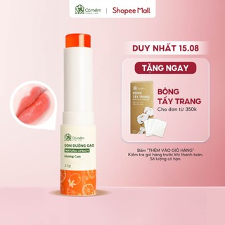 Son Dưỡng Môi Có Màu Gạo Hương Cam Dưỡng Môi Mềm Mại, Giảm Thâm Môi Cỏ Mềm 3,6g