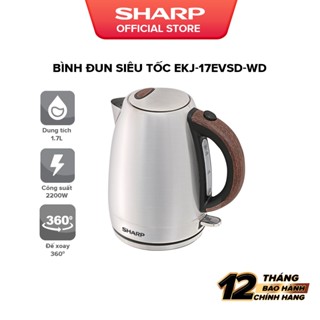 Bình đun siêu tốc Sharp EKJ-17EVSD-WD -Bảo hành chính hãng 12 tháng