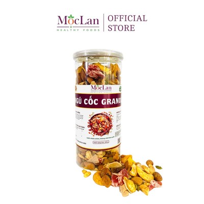 Granola Siêu Hạt Mộc Lan Healthy Foods - 5 loại hạt ngũ cốc và trái cây sấy nướng Mật ong -250G,500G