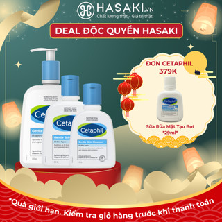 [ĐỘC QUYỀN HASAKI - ĐƠN 379K TẶNG MINISIZE] Sữa Rửa Mặt Dịu Nhẹ Cetaphil Gentle Skin Cleanser Hasaki Sản Phẩm Chính Hãng