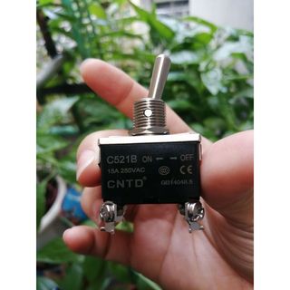 Công tắc gạt sắt on off 4 chân C521B (bộ 10 cái )-công tắc gạt 4 chân