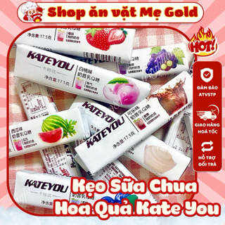 Kẹo sữa chua hoa quả Kate You, kẹo dẻo các vị (thanh 17,5g)