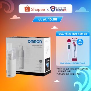 Máy Xông Khí Dung OMRON NE-U100 Cầm Tay Thiết Kế Nhỏ Gọn Không Gây Tiếng Ồn, Bảo Hành 2 Năm