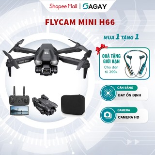 Flycam Mini H66 Pro Máy Bay Điều Khiển Từ Xa Camera Kép Nhỏ Gọn Động Cơ Không Chổi Than Bảo Hành 12 Tháng GAGAY
