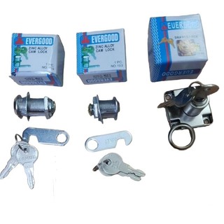 Ổ khóa tủ gỗ ,ngăn kéo,tủ quần áo,tủ nhựa evergood trục dài  20-30mm,vuông 40x40x8mm