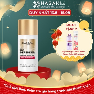 [DUY NHẤT 13-15.08 - MÙA 1 TẶNG 2 - QUÀ GIỚI HẠN] Kem Chống Nắng L'Oreal Paris X20 Thoáng Da Mỏng Nhẹ 50ml Hasaki