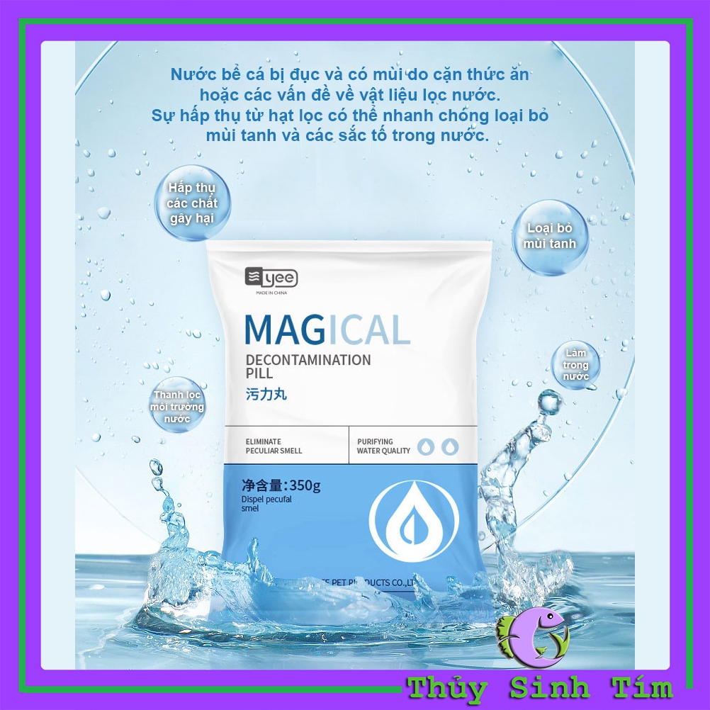 Vật Liệu Lọc Purigen YEE - Khử Vàng Nước, Hấp Thụ Độc Tố Trong Bể
