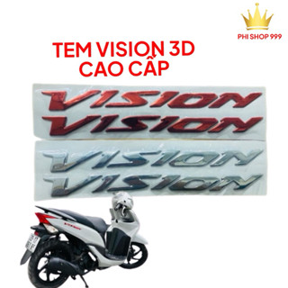 Tem Dán Xe Vision 3D Chất Liệu Mềm Dẻo Cao Cấp Cực Bền