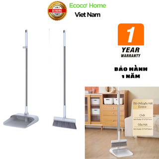 Bộ Chổi Quét Nhà ECOCO Kèm Hót Rác Xoay 360 Độ Gấp Gọn Thông Minh, Chất Liệu INOX 304, Nhựa ABS Chắc Chắn Bền Bỉ