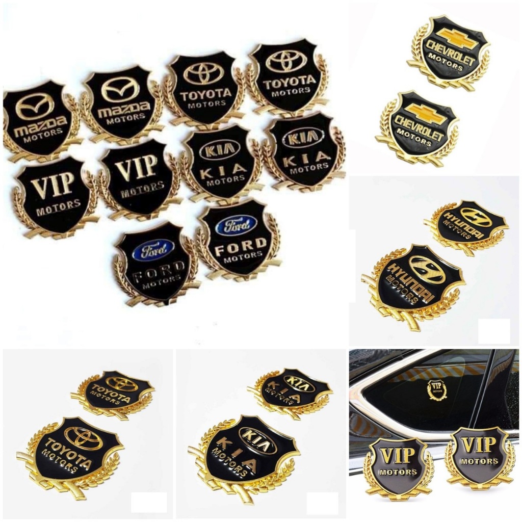 Bộ 2 Logo Bông lúa theo hãng xe