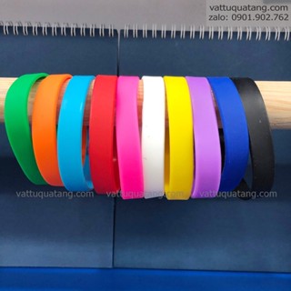 Thanh lí Combo 10 cái Phôi vòng tay cao su trơn chưa in