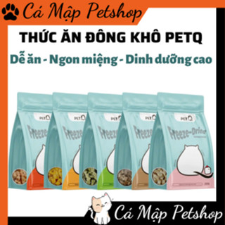 Thức ăn cho mèo, Thức ăn đông khô cho chó mèo PetQ, Gà sấy cho mèo Pet Q