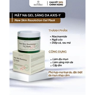 Mặt nạ gel dưỡng sáng da AXIS-Y NEW SKIN RESOLUTION GEL MASK
