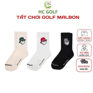 Tất chơi golf MALBON Hàn Quốc dành cho nam và nữ chất liệu thoáng khí thấm hút mồ hôi tốt - HC GOLF