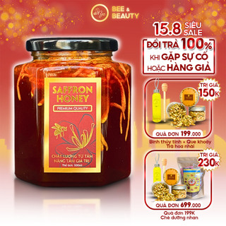 Saffron ngâm mật ong đông trùng hạ thảo Beebeauty chính hãng 200ml