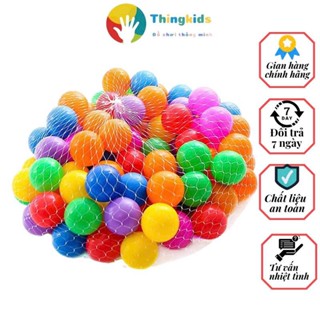 Túi Quả Bóng Nhựa Mềm Đa Sắc Cho Bé - Bóng Đồ Chơi Nhà Bóng An Toàn