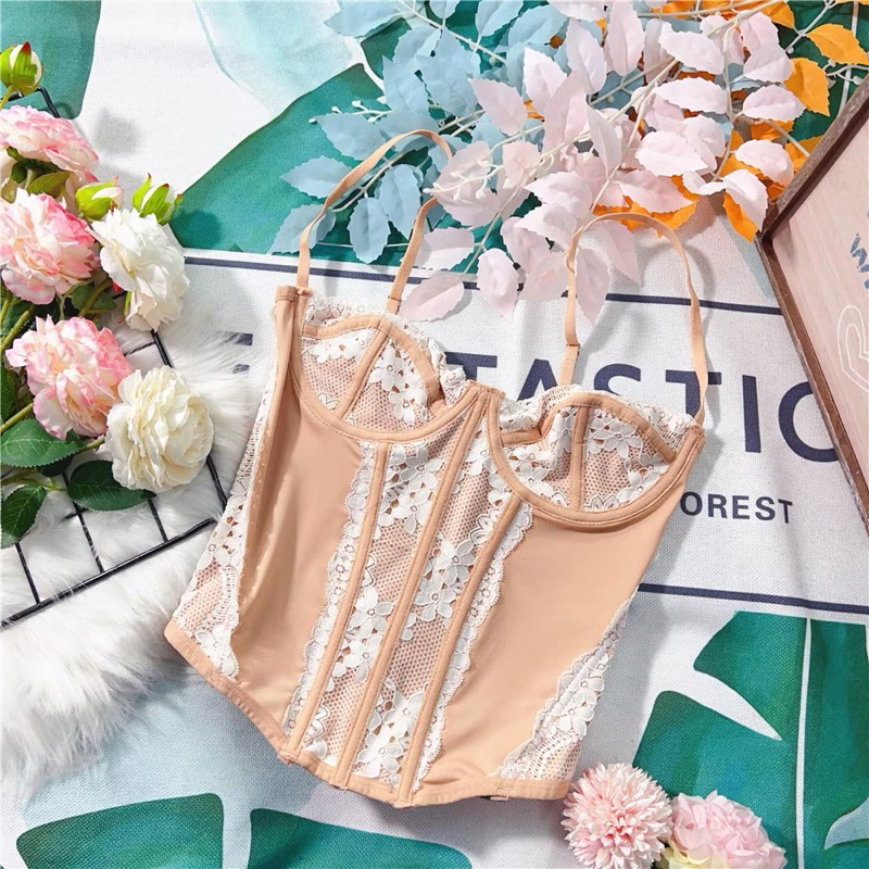 Corset ren sexy có gọng