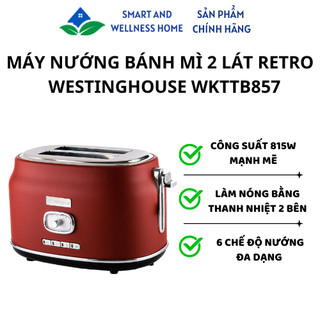 Máy nướng bánh mì 2 lát retro Westinghouse WKTTB857 3 màu cá tính - Bảo hành 12 tháng