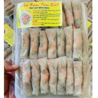 Khay 500g (40-45 cuốn) Chả ram tôm đất Bình Định size nhỏ LC