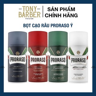 [Full Line] Bọt cạo râu Proraso Shaving Foam 300ml – Sensitive, Refreshing, Nourishing, Protective