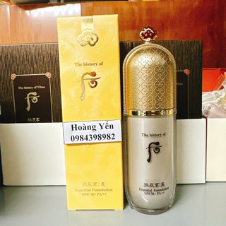 [NỀN ĐẸP] Kem nền Whoo Dưỡng Da Ngăn lão Hóa Whoo Essential Skin Foundation 40ml Hàn Quốc