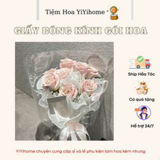 Giấy Bóng Kính Gói Hoa Trong Suốt, Gói Hoa Tươi, Hoa Sáp Giỏ Quà Trái Cây Phụ Kiện YiYihome