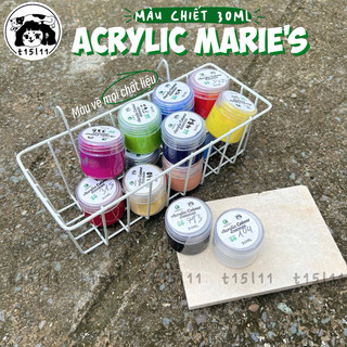 [t15l11] Màu vẽ Acrylic Marie's hũ lẻ 30ml