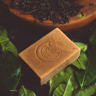 Xà phòng trà đen ( black tea handmade soap) Green Garden