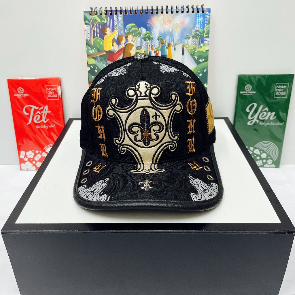 Mũ Lưỡi Trai Four 41 Thêu Hoa Văn /From Chuẩn Lòng Sâu.