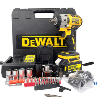 Máy siết bulong DeWalt 20V DCF887 Cao Cấp chân pin phổ thông- Động cơ không chổi than - Tặng Bộ Phụ Kiện Kèm 5 Khẩu