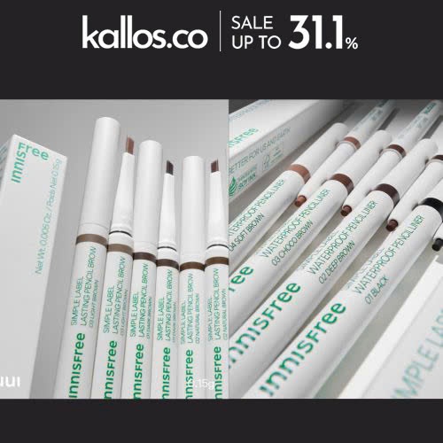 Kẻ Mắt, Chì Kẻ Mày Innisfree Simple Label Waterproof Pencil Liner, Lasting Pencil Brow - Kallos Viet