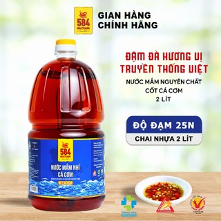 Nước mắm Truyền Thống, 584 Nha Trang 25 độ đạm, Chai 2Lit Date luôn mới.