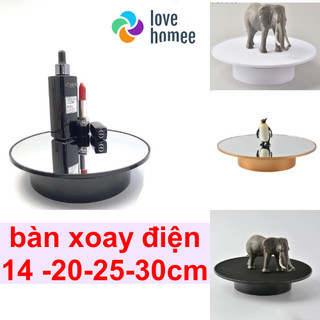 [tặng phin] Đế xoay bàn xoay trưng bày bàn xoay sản phẩm 15cm 20cm 25cm 30cm Đế quay livestream quay mô hình