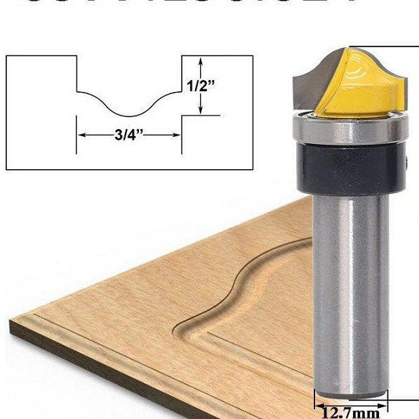 Mũi phay gỗ đánh chỉ pano cốt 12ly7