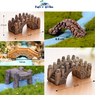 Phụ Kiện Tiểu Cảnh ❤️ TERRARIUM ❤️ Mô hình cầu tiểu cảnh mini tiểu cảnh sen đá trang trí bể cá
