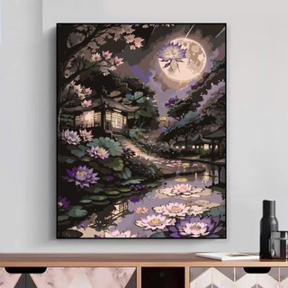 KHUNG 1.6 CM-Tranh sơn dầu số hóa rẻ,đẹp,CÓ SƠN BÓNG, ĐÃ CĂNG KHUNG,SIZE 40x50, CÓ SƠN BÓNG,MÀU, 3 CỌ-MÓCTREO/-strong/-h