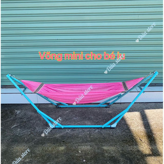  Võng mini cho bé, võng xếp trẻ em sắt dày siêu bền