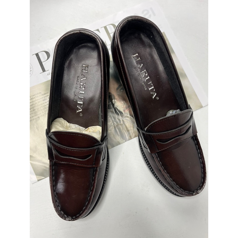 haruta loafer cao gót 5 phân 2hand - size 39 (24,5cm)