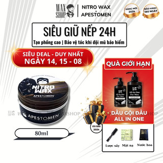 Sáp vuốt tóc nam Nitro Wax Apestomen 80ml chính hãng gel, wax giữ nếp tóc - Waxshox