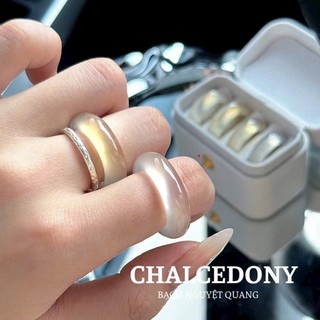 Nhẫn Bạch Nguyệt Quang siêu đẹp mịn size 16-18mm kiểm định